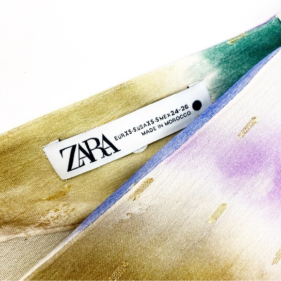 Zara Multicolored Tie Dyed Caftan Tunic Maxi Dress Blogger’s Favorite Fave - Picture 13 of 14